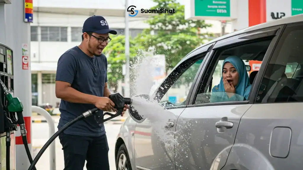 Minyak -terpancut -luar -tangki -simbolik -kepada -pancut -air -mani -luar -rahim -isteri