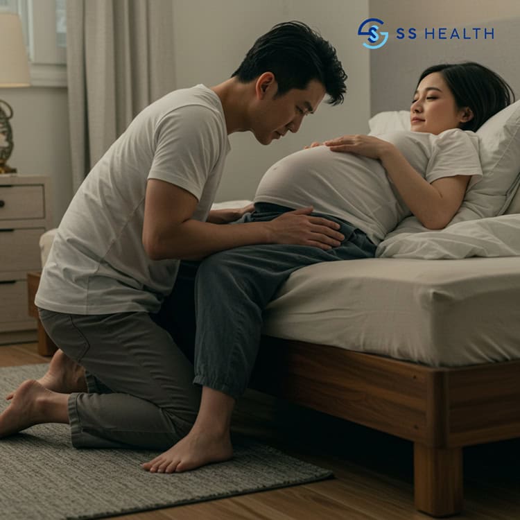 posisi seks hamil - pregnant oral sex