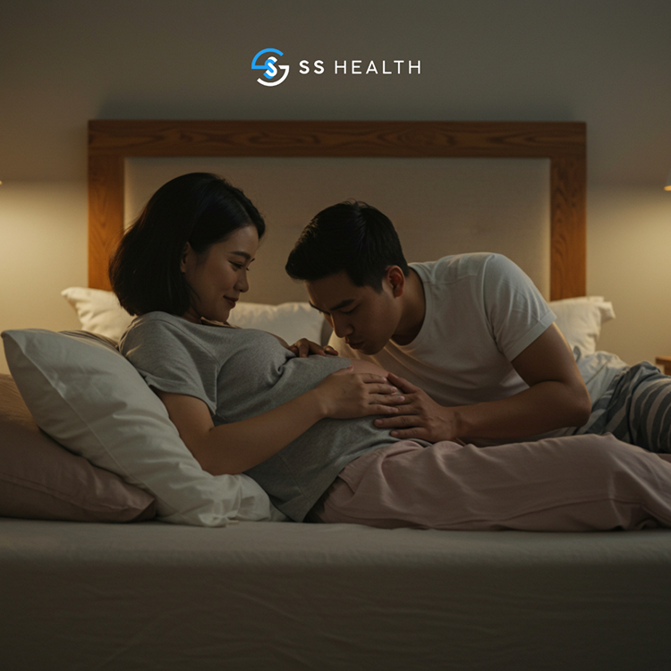 Suami bersama isteri sedang hamill