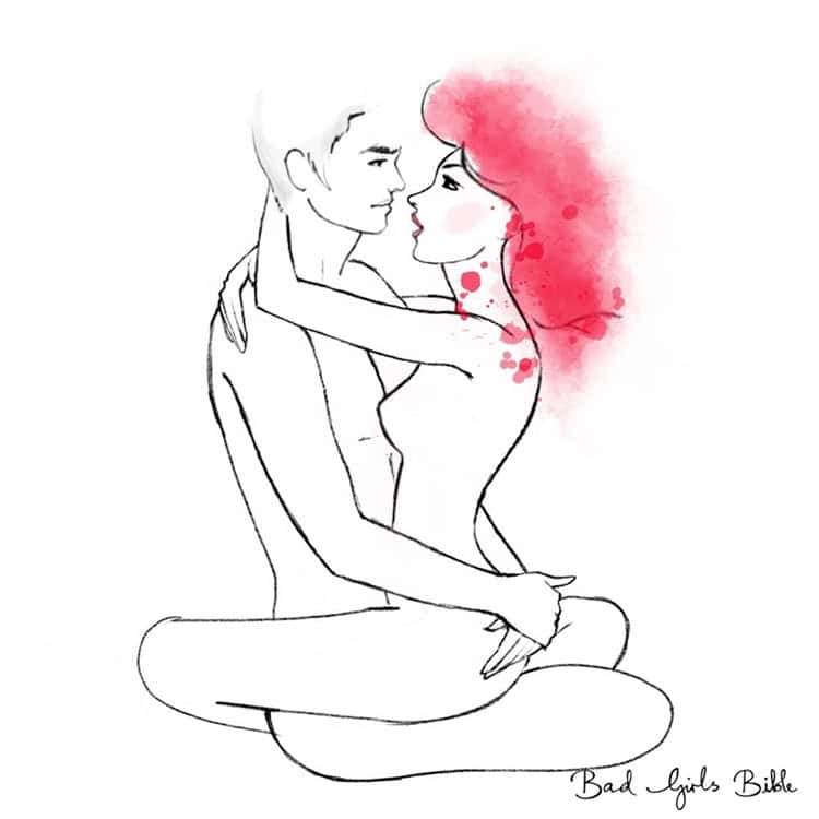 posisi seks hamil - the lotus