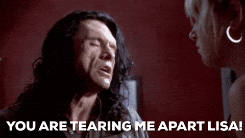 James Dean Breaking Up GIF by The Room (1)