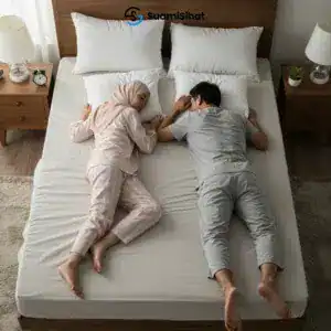 Posisi tidur Face Down Couple