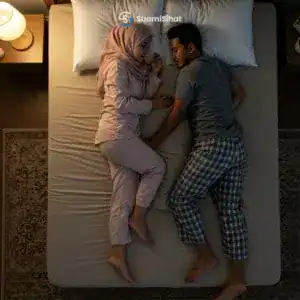 Posisi tidur pillow barrier