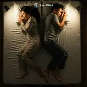 posisi tidur Floating Feet