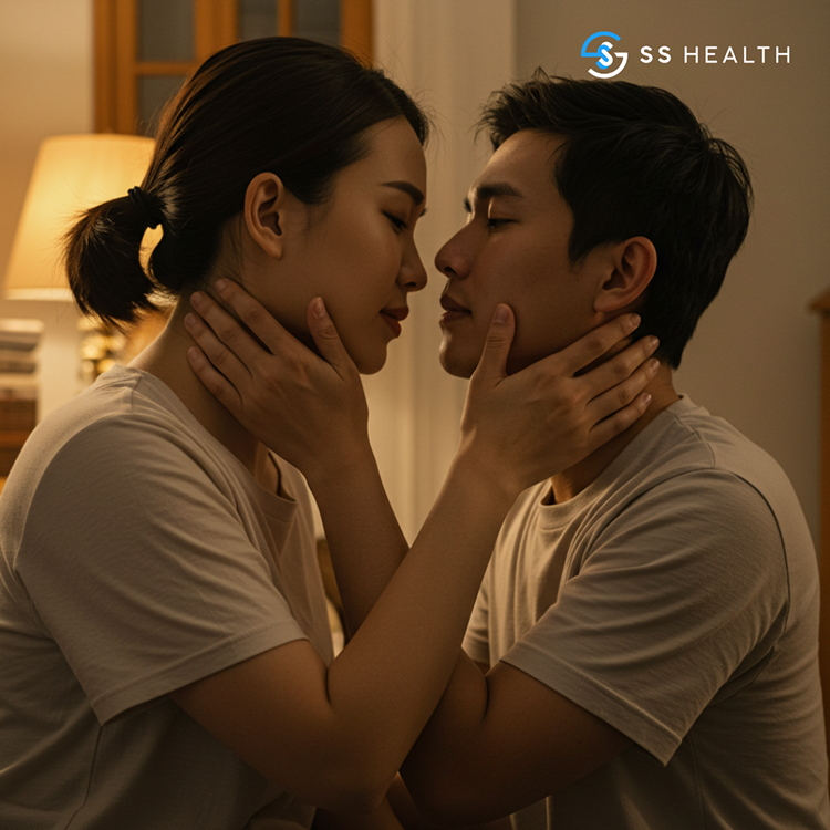 Isteri fokus pada leher suami untuk berikan kepuasan seks