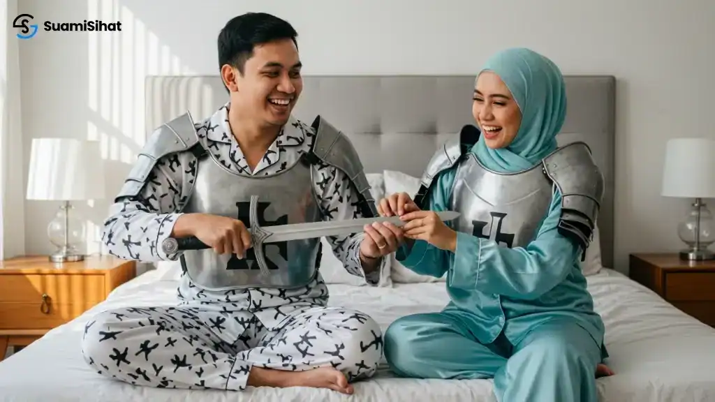 Suami -isteri -bermain -pedang -simbolik -kepada -berhati-hati -dalam -menggunakan -kondom