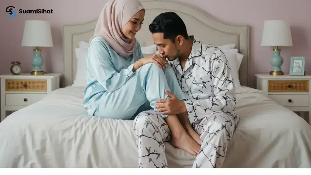 suami -cium- peha -isteri -untuk -naikkan- ghairah 