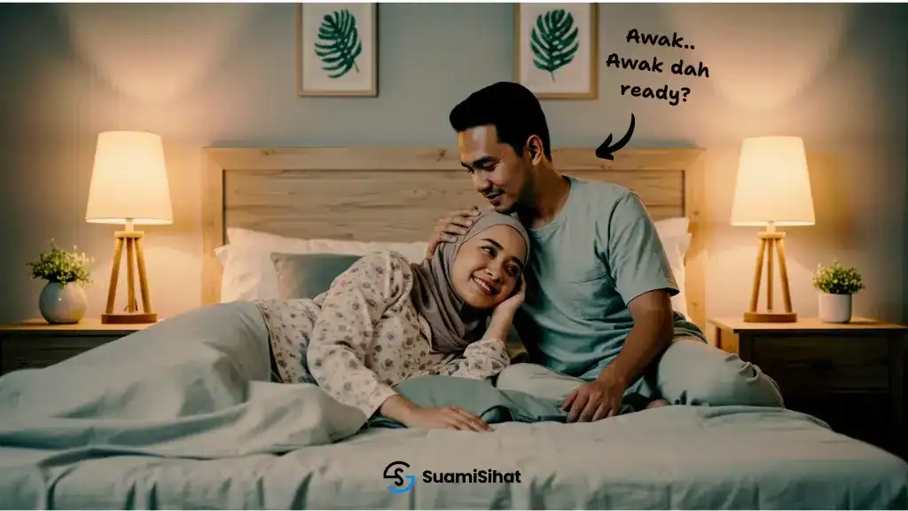 Suami-mengusap-rambut-isteri-dengan-lembut-menunjukkan-keintiman-dalam-hubungan-suami-isteri.