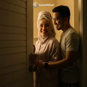 Suami-isteri-bersedia-untuk-mandi-bersama