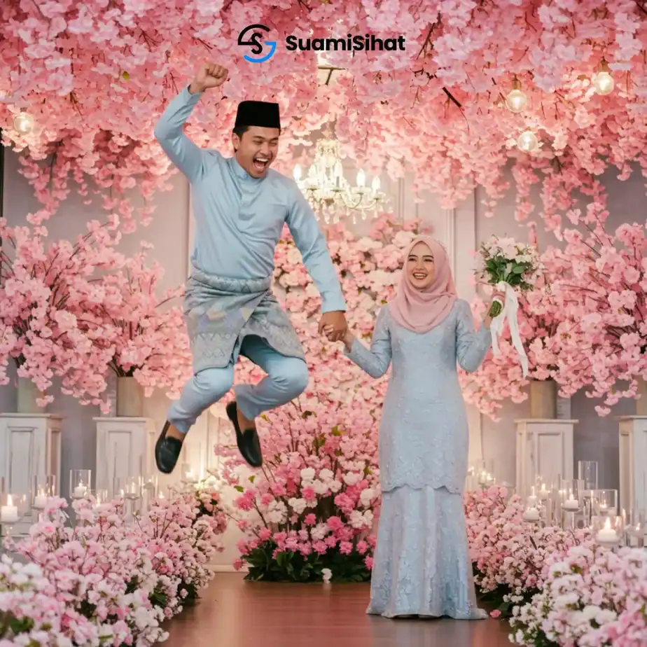 Pengantin-lelaki-gembira-selepas-akad-nikah