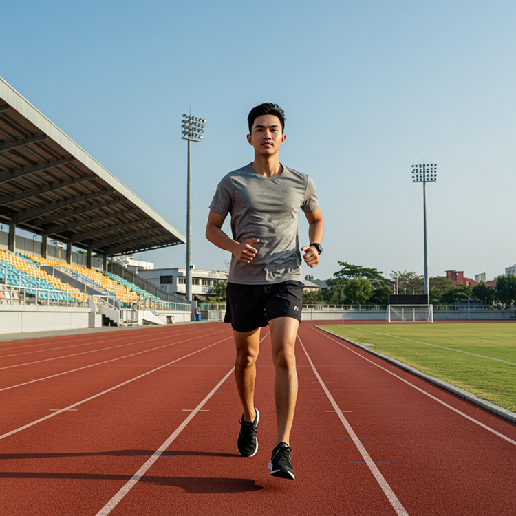 Amir lelaki stamina kuat bersukan
