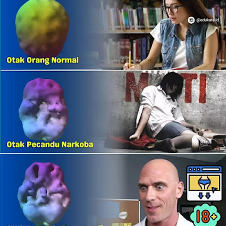 Beza Otak Orang Suka Porno - kuiz cek tahap kesan porno