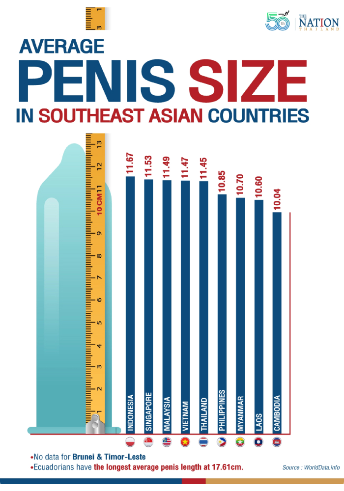 flaccid length asia